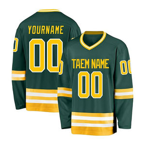 Custom <b>Men's</b> Red Ice Hockey Jersey V-Neck Full Sleeve Heat Transfer Printed Breathable Quick Dry Mesh Polyester Team Name Number - Product Image 2