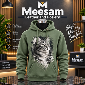 Sweat à capuche bleu pour homme, imprimé par sublimation, motif montagne, vêtement d'hiver décontracté, coupe classique, 100% polyester, tissu FRENCH TERRY - Product Image 6