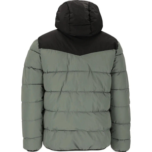 Windproof Stand Collar Men's Puffer Jacket - Lightweight Water-Resistant Woven Solid Zipper Closure <b>Coat</b> for Winter - Product Image 3