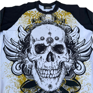 เสื้อรัดกล้ามเนื้อแขนยาว Harry Johnson ลายปีก สีดำขาว โพลีเอสเตอร์ ยูนิเซ็กส์ ลำลอง ใส่ได้ทุกฤดู ไร้ตะเข็บ - Product Image 5