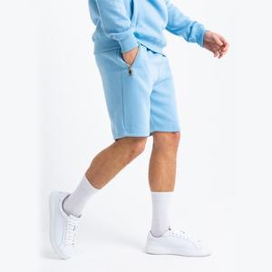 Soft Cotton <b>Men</b> Hoodie and <b>Shorts</b> Combo Two Piece Summer Outfit Modern Streetwear Set Breathable Stylish OEM - Product Image 3