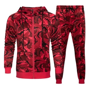 KEVEN IMPEX Conjuntos Deportivos de Dos Piezas para Hombre para Entrenamiento en el Gimnasio, Ropa Deportiva Impermeable Ligera de Poliéster/Algodón para Exteriores - Product Image 1