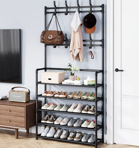 OEM/ODM Vietnam Factory Wholesale Modern Coat <b>Rack</b> Living Room Furniture Multi Layer Storage Shelf Garment Organizer Stand - Product Image 5