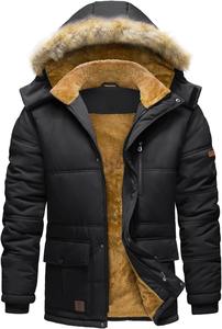 Parkas d'hiver pour hommes, taille moyenne, respirants, épais et chauds, vêtements d'extérieur tendance - Product Image 5