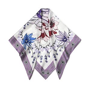 Foulard en Soie Moderne pour Femme, Foulard Carré en Soie de Mûrier Personnalisé, Foulard de Tête de Luxe Tendance, Impression Personnalisée, Fournisseur en Gros - Product Image 1