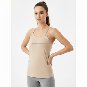 Private Label 100% Cotton Jersey <b>Spaghetti</b> <b>Strap</b> <b>Tank</b> <b>Top</b> Women Front Custom Brand Logo Plain Blank OEM Wholesale - Product Image 6