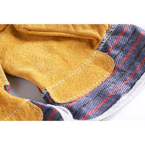 Working Gloves Leather Safety Gloves <b>Cow</b> Split Leather Welding Gloves for Industrial Construction Industrial Safety Work Gloves - Product Image 4