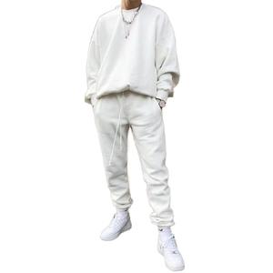 Ensemble de survêtement décontracté pour homme avec logo personnalisé, 2 pièces, vêtements de sport en gros, 100% coton, séchage rapide, respirant - Product Image 2