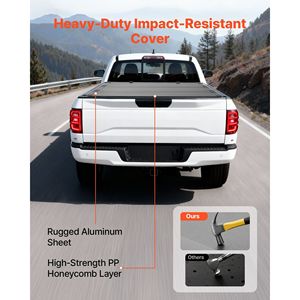 Copertura Rigida Tri-Fold per Cassone Pick-up Compatibile con Chevy/GMC Silverado/Sierra 1500 2019-2025, Cassone da 5.8 ft (70 Pollici) MultiP - Product Image 4