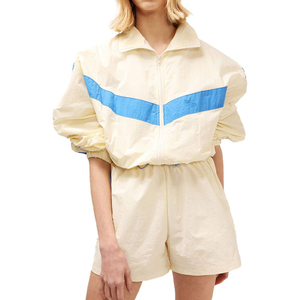 Premium Quality <b>Women</b> 2 Piece Windbreaker <b>Shorts</b> Lightweight <b>Women</b> Windbreaker <b>Short</b> Sets For Online Sale - Product Image 6