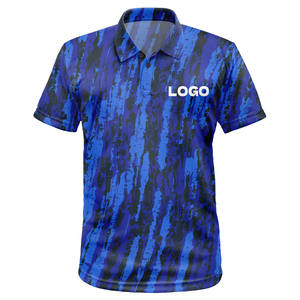 Nueva Camiseta de Golf Personalizada, 100% Poliéster, Talla Grande, Manga Corta, Estampado de Camuflaje, Secado Rápido, Informal para Hombre - Product Image 3