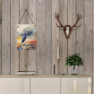 Blue Heron decoración de pared 12x16 Multicolor nuevo letrero de Metal de aluminio para Barra de cocina Placa de puerta delantera decoración del hogar impresiones multicolores - Product Image 3