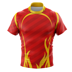 Camisetas de rugby de poliéster de la mejor calidad, con logo personalizado por sublimación, para venta en línea. - Product Image 2