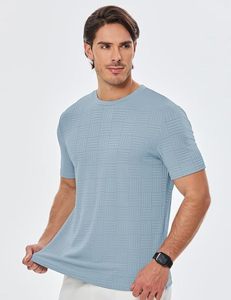 เสื้อยืดพิมพ์โลโก้สีพื้นแบบกำหนดเอง ทรงสบาย คอกลม แฟชั่นสตรีทแวร์ สำหรับออกกำลังกาย - Product Image 2