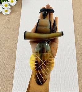 Handmade Buffalo Horn <b>Statement</b> Pendant <b>Necklace</b> Natural Boho Jewelry with <b>Necklace</b> Boho Pendant - Product Image 4