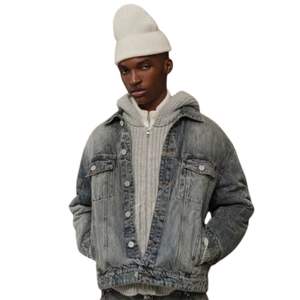 Chaqueta Vaquera Vintage para Hombre con Diseño Elegante, Tela Resistente y Detalles Clásicos de Botones para un Look Casual Moderno - Product Image 5