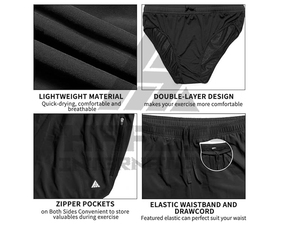 Sport Double Layer Mens Shorts Gym Workout <b>Running</b> Training Shorts Quick Dry Cycling Breathable Men Shorts - Product Image 6
