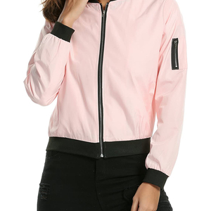 High Quality Women's Golden Satin Bomber Jacket <b>Light</b> Sports Varsity Jacket Cotton Filling Breathable Baseball Letterman Design - Product Image 3