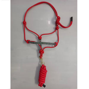 Fancy Stitch Horse PP <b>Rope</b> Halter with <b>Lead</b> for Horse Riding Equestrian Halter Equestrian Equipment Halter With Custom Design - Product Image 1