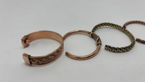 Handcrafted <b>Copper</b> Bangles Adjustable Pure <b>Copper</b> <b>Bracelets</b> for Daily Wear Wellness Fashion and Gifting - Product Image 3