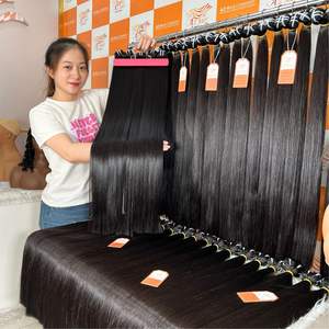 Proveedor Mayorista de Cabello Virgen Vietnamita Natural Sedoso Liso, Cabello de Donante Súper Doblemente Tramado en Paquetes - Product Image 2