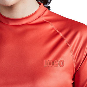 Camiseta de Manga Larga para Mujer, Ligera, de Spandex/Nailon, con Costuras Planas, de Secado Rápido, Protección UV, para Deportes Acuáticos, Personalizable - Product Image 4