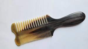 Peigne en corne naturelle de qualité supérieure pour démêler les cheveux et lutter contre l'électricité statique, outil de soin et de toilettage des cheveux - Product Image 4