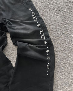 กางเกงผ้า100% กันเปื้อนสำหรับผู้ชายกางเกงสเวตเตอร์ลำลองวินเทจผ้าคอตตอนป้องกันการเกิดคราบ - Product Image 4