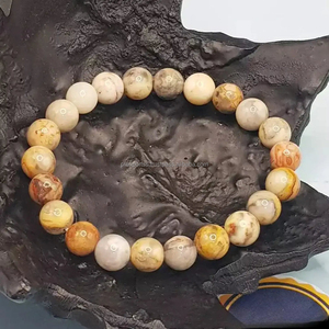 Crazy Lace Seawater Pearl Luxury Brown Unisex Beaded Handwoven <b>Adjustable</b> Healing <b>Bracelet</b> 7.5inch Gift - Product Image 4