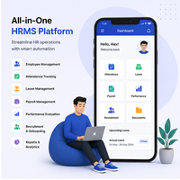 Aplicación Móvil HRMS de Alto Rendimiento, SaaS, Soporte en Línea, Multi-idioma, Linux/MAC, para Empresas