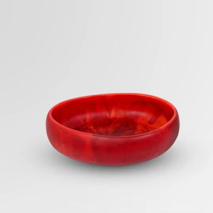 Cuenco grande de resina hecho a mano en color turquesa con patrón de mármol, de alta calidad por blossom craft india - Product Image 2