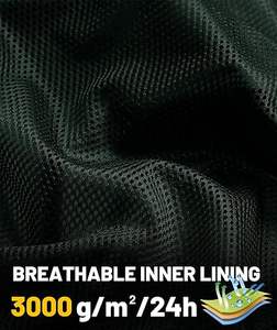 Chaqueta Cortavientos Larga de Invierno para Hombre, Diseño de Marca, con Capucha, Cuello Alto, Estilo Vintage, Ligera, Impermeable, Casual - Product Image 2