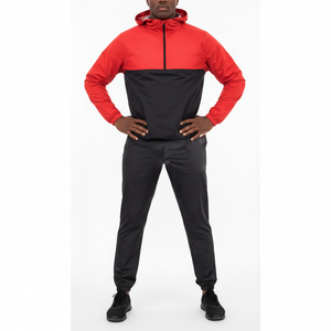 Ensemble de combinaison de sauna unisexe de haute qualité pour l'entraînement physique, taille élastique, antibactérien, respirant, favorisant la transpiration rapide, perte de poids, boxe - Product Image 4