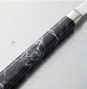 Juego de cubiertos modernos de acero inoxidable con diseño de mango largo, acabado de alto brillo, aptos para lavavajillas, para uso en mesas de boda. - Product Image 4