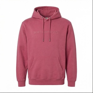เสื้อฮู้ดผู้ชายทรงปกติ สีพื้น มีกระเป๋าหน้า สไตล์ลำลอง ผ้าฝ้ายเฟรนช์เทอร์รี่ สำหรับฤดูใบไม้ร่วง - Product Image 1