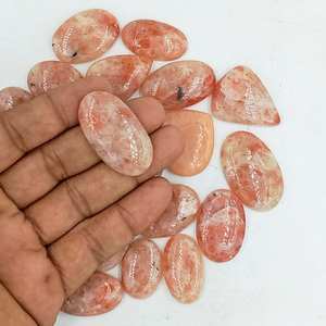 Lote de Cabujones de Piedra del Sol Naranja Natural, 15-30mm, Pulidos, Piedras Preciosas Sueltas para Joyería, Venta al Por Mayor - Product Image 2