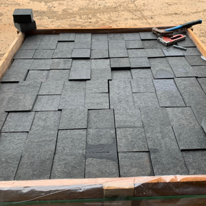 ปูด้วยหินบะซอลต์สีดำปูด้วยหินกรวดธรรมชาติสำหรับถนนและถนนปูพื้นหินกรวดกลางแจ้งคุณภาพสูง - Product Image 4