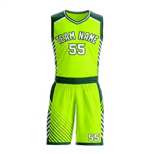 Ensembles d'uniformes de basketball personnalisés avec logo imprimé, sur mesure, impression numérique de haute qualité, maillot de basket-ball tendance, short anti-bactérien - Product Image 4