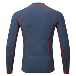 Camiseta Deportiva de Compresión de Secado Rápido, 140g, Spandex/Nylon, Manga Larga, para BJJ, con Logotipo Frontal, Unisex - Product Image 2