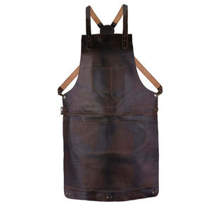 Polished Shiny Dark Cowhide Split Leather Weightlifting Apron <b>Spark</b> Proof Customized Color & Size Unisex - Product Image 4