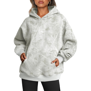 Sudadera con Capucha Extra Grande Unisex con Bolsillo, Estampado por Sublimación, Estilo Casual, Corte Regular, 100% Poliéster, Felpa Francesa, Ropa de Otoño - Product Image 1