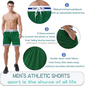 Pantalones cortos de playa de secado rápido respetuosos con el medio ambiente personalizados para hombre, pantalones cortos de baloncesto para hombre con estampado Digital 3D de estilo informal - Product Image 4