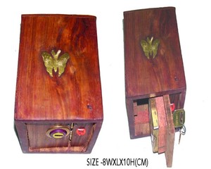 Boîte à monnaie en bois poli écologique - Décoration murale DIY pour la maison - Product Image 6