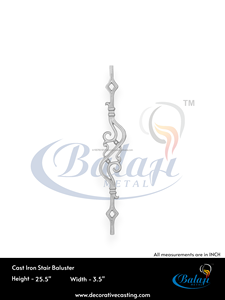 Balustre d'escalier en fer forgé moderne de haute qualité, design sans cadre, résistant à l'eau, protégé contre les UV, résistant à la rouille - Product Image 3