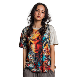 T-shirts pour femmes en sublimation OEM, 100% polyester coton, imprimés, vêtements décontractés pour femmes, t-shirts en sublimation pour femmes - Product Image 4