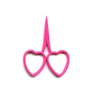 กรรไกรตัดผมขนาดเล็ก รุ่น Little Love Scissors ใบมีดสั้น ทำจากเหล็กกล้าไร้สนิม คมกริบ ด้ามจับรูปหัวใจหลากสี - Product Image 1