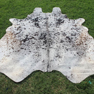 Tapis en cuir de vache véritable, tapis en peau de vache naturelle pour la décoration de la chambre à coucher et du salon, tapis en cuir de vache naturel - Product Image 5