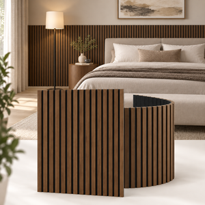 Panneau mural flexible moderne en MDF avec placage bois et feutre acoustique pour isolation phonique, écologique, pour murs intérieurs - Product Image 4