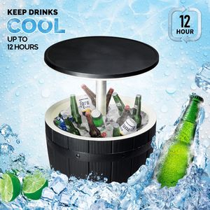 Refrigeratore da Patio Regolabile in Plastica con Capacità di 10 Galloni per Birra e Vino - Resistente a Tutte le Condizioni Atmosferiche - Product Image 3