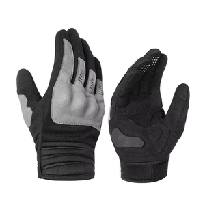 <b>Full</b> Finger Racing Gloves PU Material Non <b>Slip</b> Outdoor Riding Unisex Hook And Loop Closure Panelled Design - Product Image 1